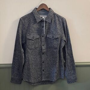 Outerknown Charcoal and White Textured Knit